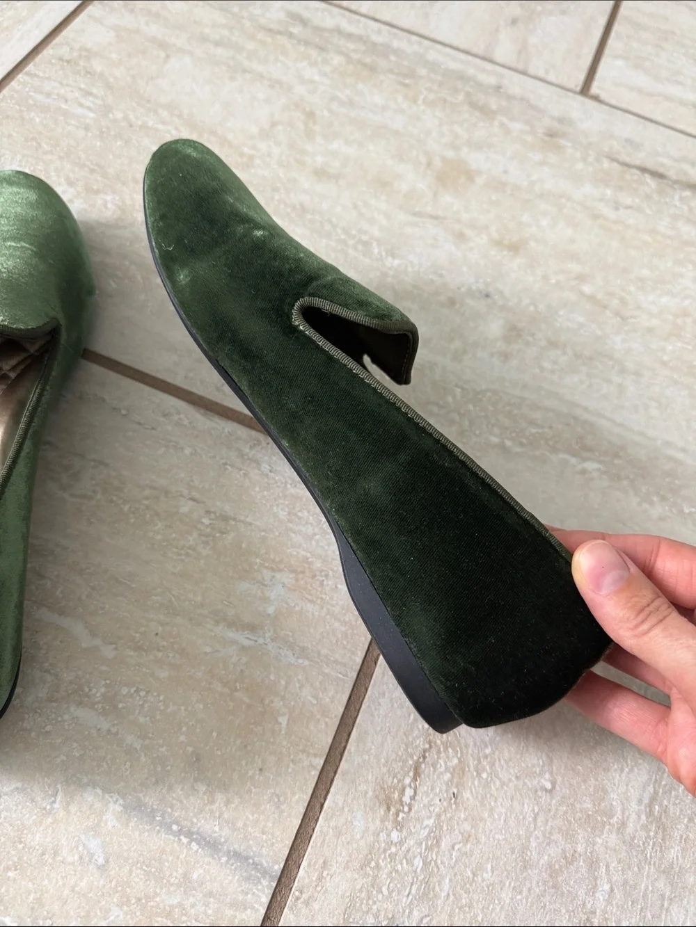 Birdies The Starling velvet flats 7.5